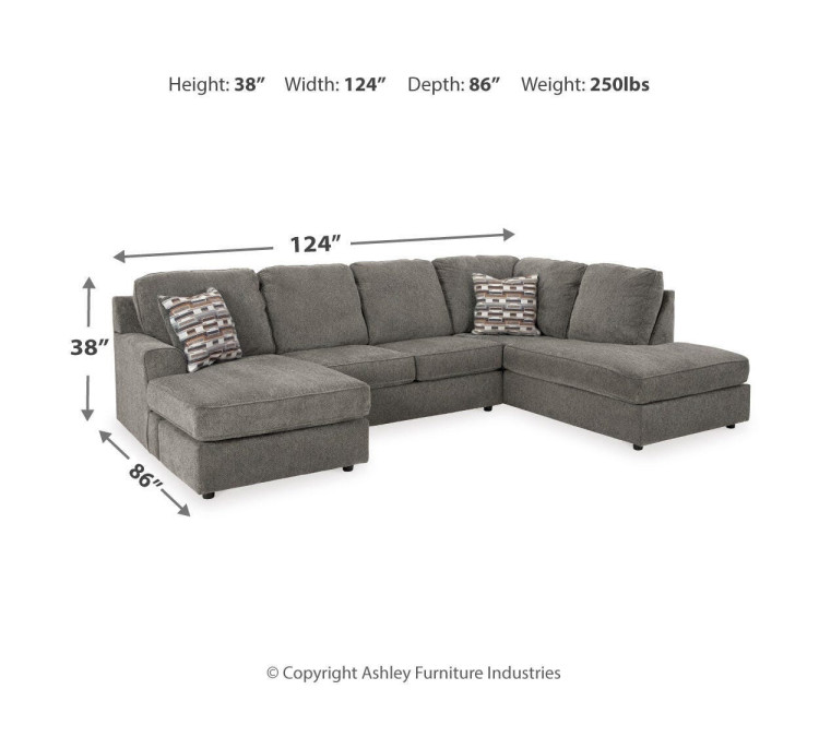O'Phannon 2-Piece Sectional with Chaise - Putty