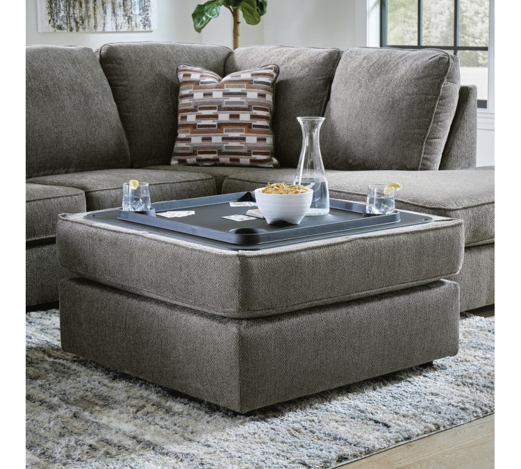 O'Phannon Ottoman With Storage - Putty