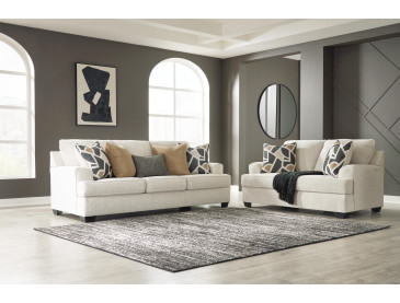 Heartcort Sofa and Loveseat - Quartz