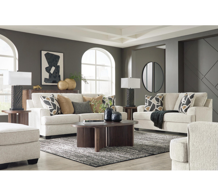 Heartcort Sofa, Loveseat, Chair and Ottoman - Quartz