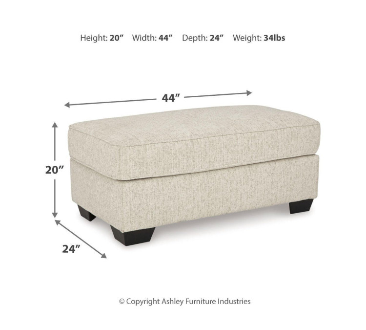 Heartcort Sofa, Loveseat, Chair and Ottoman - Quartz