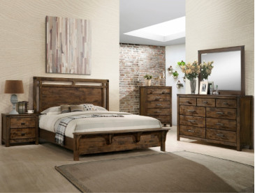 CURTIS PANEL BED GROUP - QUEEN