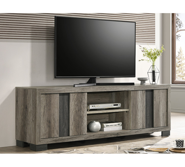 RANGLEY TV STAND/BROWN - Grey