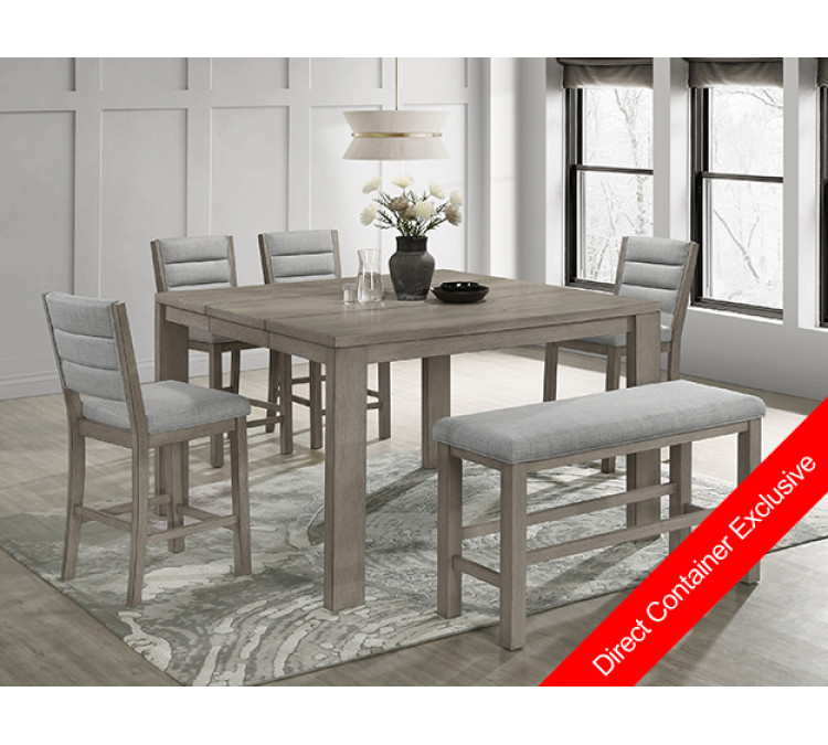 RENWICK COUNTER HEIGHT DINING GROUP - Grey