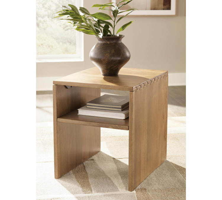 Ella Grove End Table - Rich Brown