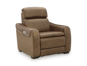 Crowell Power Recliner - Saddle