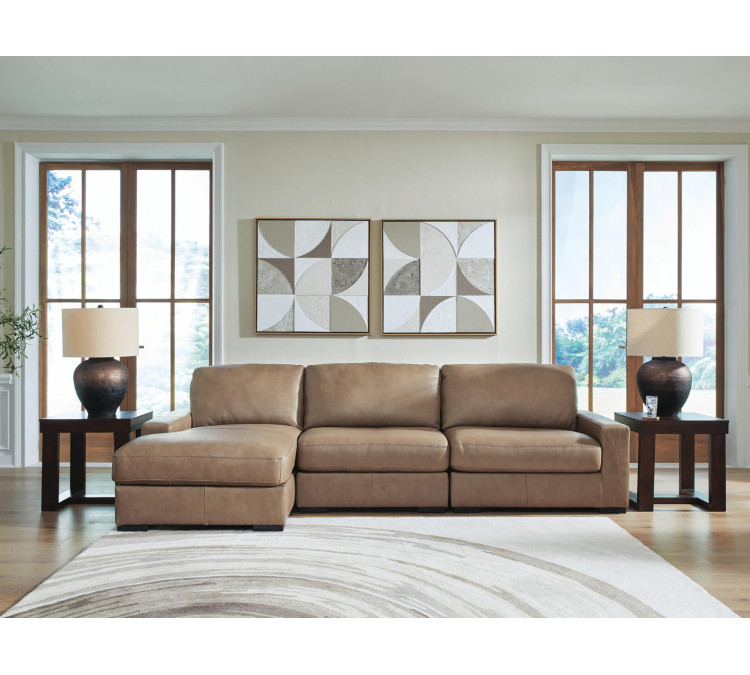 Veronella 3-Piece Sectional with Chaise - Sahara