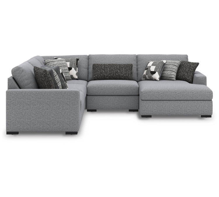 Bealton 5-Piece Sectional with Chaise - Salt and Pepper
