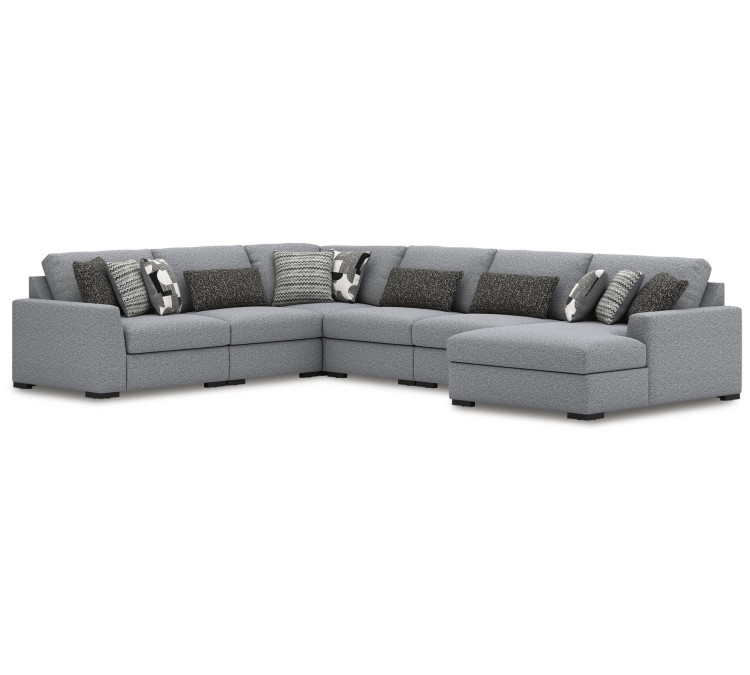 Bealton 6-Piece Sectional with Chaise - Salt and Pepper