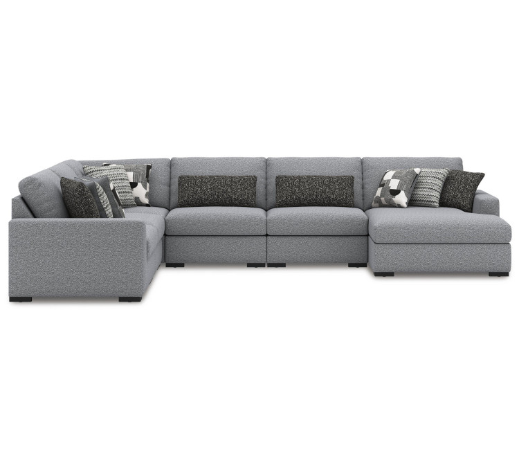 Bealton 6-Piece Sectional with Chaise - Salt and Pepper
