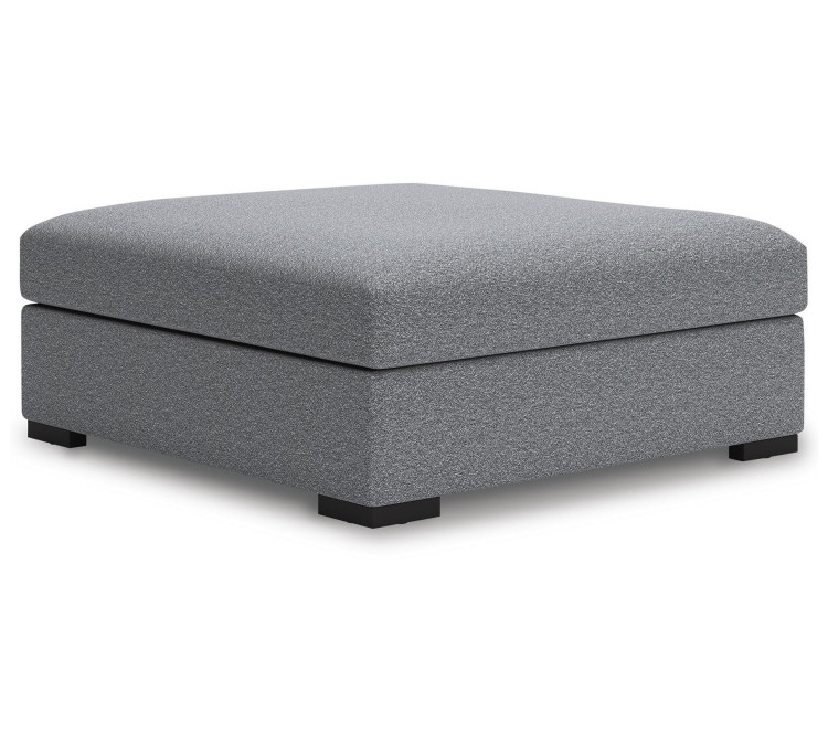 Bealton Oversized Accent Ottoman - Salt and Pepper