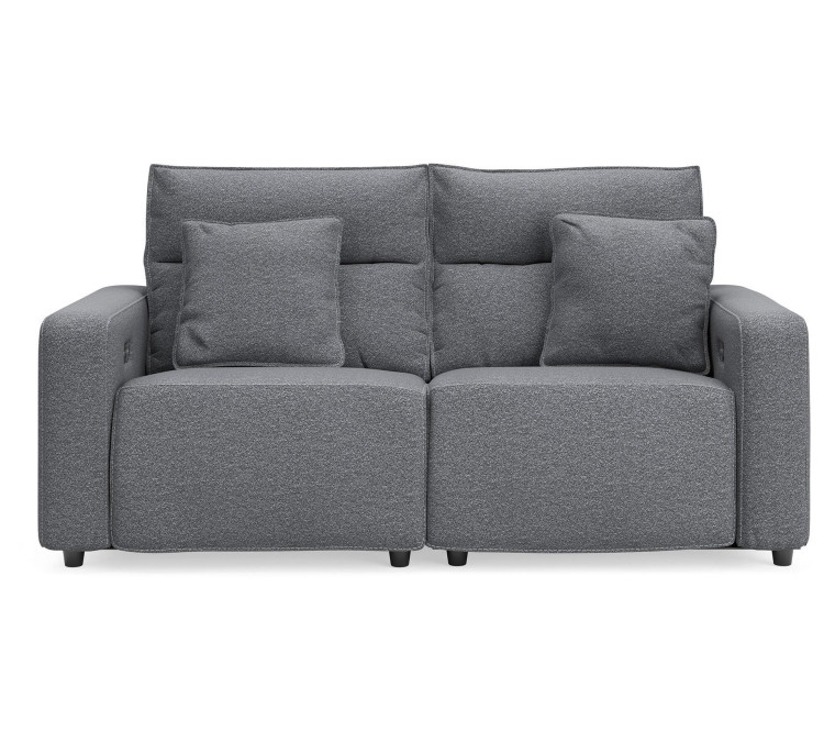 Modmax II 2-Piece Reclining Loveseat - Salt and Pepper
