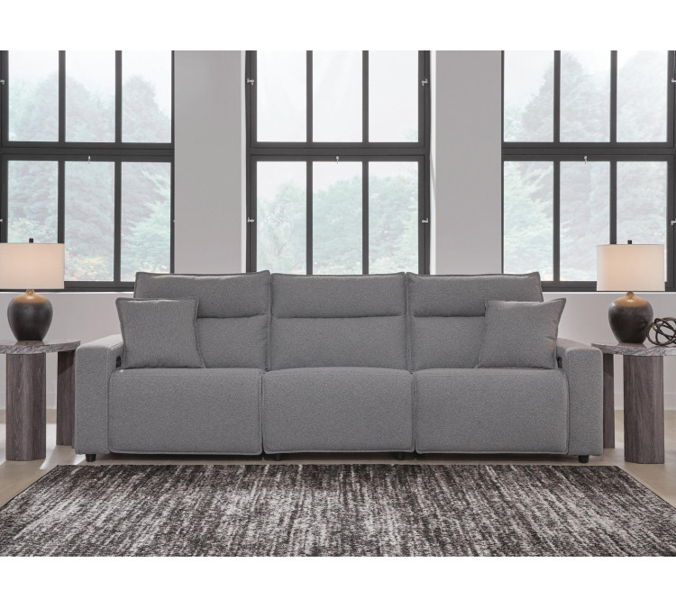 Modmax II 3-Piece Power Reclining Sectional - Salt and Pepper