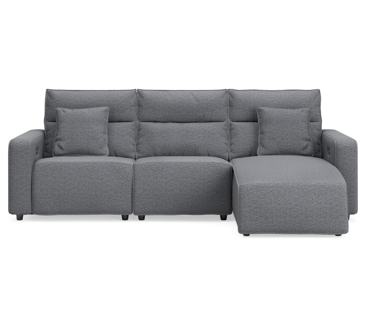 Modmax II 3-Piece Reclining Sofa Chaise - Salt and Pepper