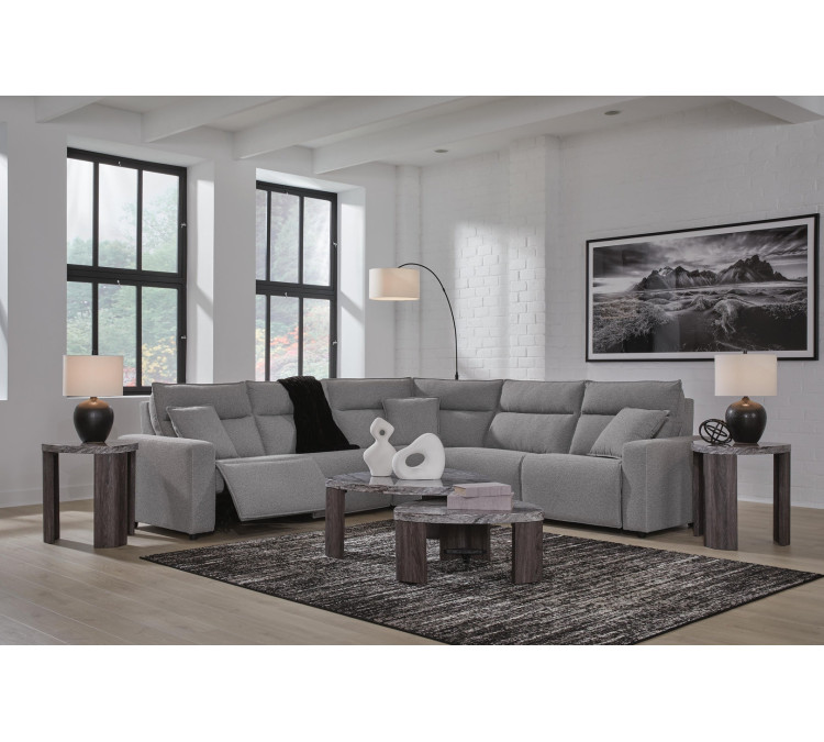 Modmax II 5-Piece Power Reclining Sectional - Salt and Pepper