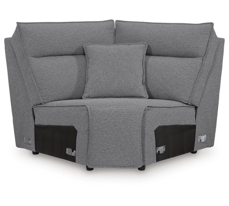 Modmax II 7-Piece Power Reclining Sectional with Audio Consoles - Salt and Pepper