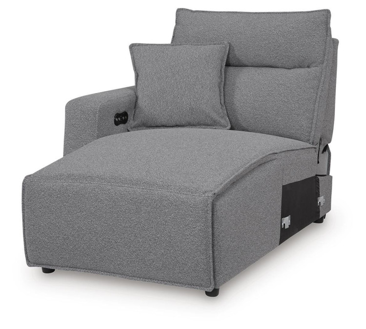 Modmax II 8-Piece Power Reclining Sectional with Console - Salt and Pepper