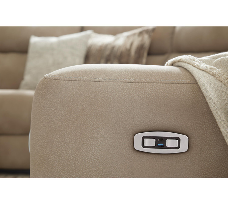 Next-Gen Durapella 4-Piece Power Reclining Sectional - Sand