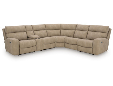 Next-Gen Durapella 6-Piece Power Reclining Sectional - Sand