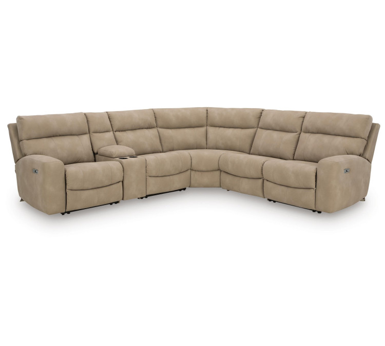 Next-Gen Durapella 6-Piece Power Reclining Sectional - Sand