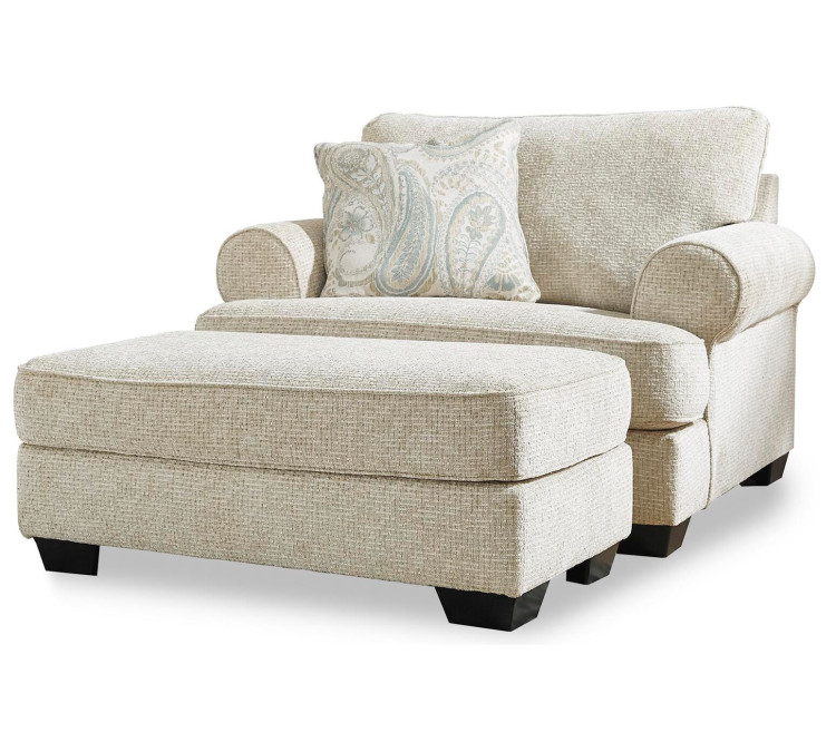 Monaghan Chair and Ottoman - Sandstone