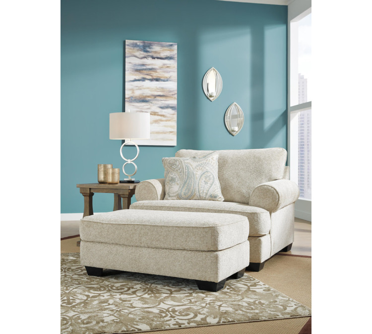 Monaghan Chair and Ottoman - Sandstone