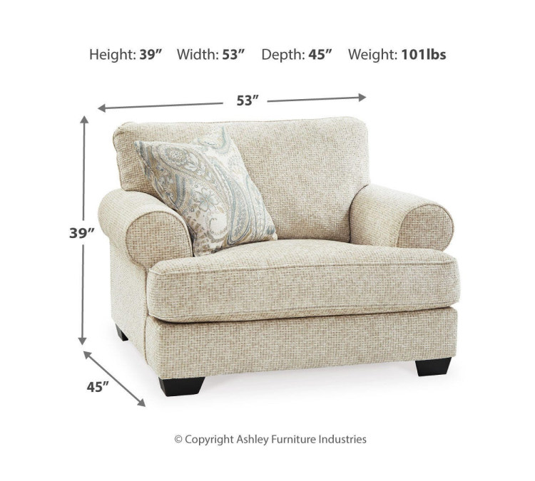 Monaghan Chair and Ottoman - Sandstone