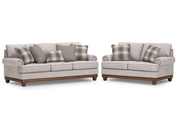 Stoughton Sofa and Loveseat - Sandstone