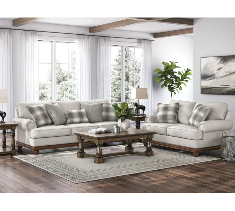 Stoughton Sofa and Loveseat - Sandstone