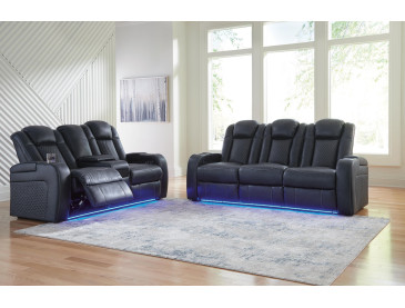 Fyne-Dyme Sofa and Loveseat - Sapphire