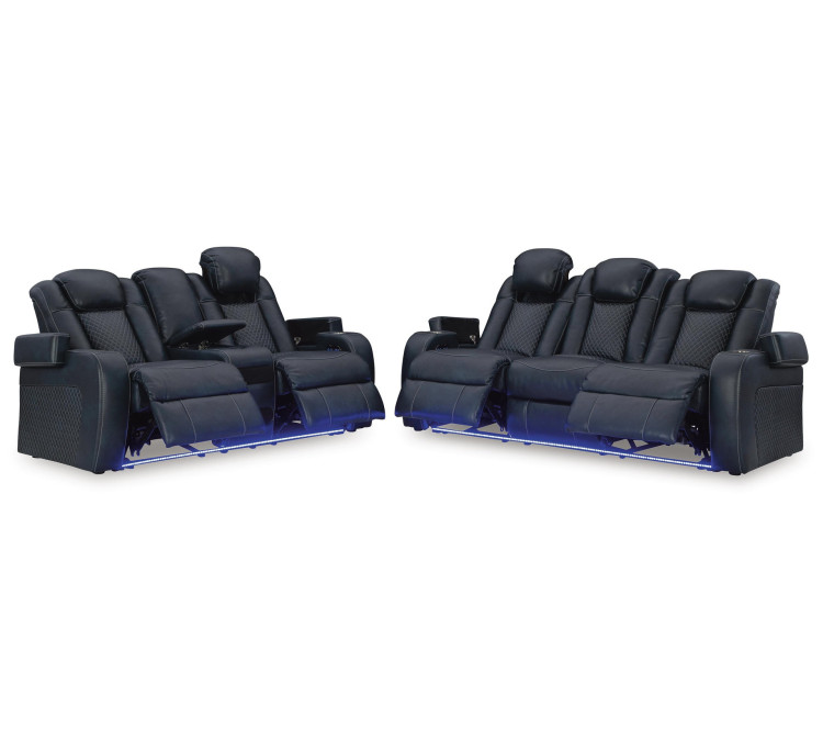 Fyne-Dyme Sofa and Loveseat - Sapphire