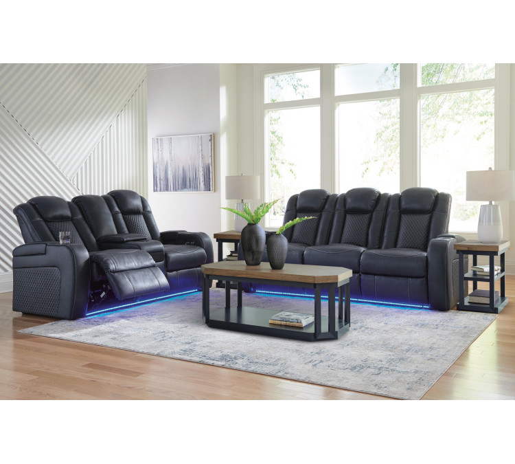 Fyne-Dyme Sofa, Loveseat and Recliner - Sapphire