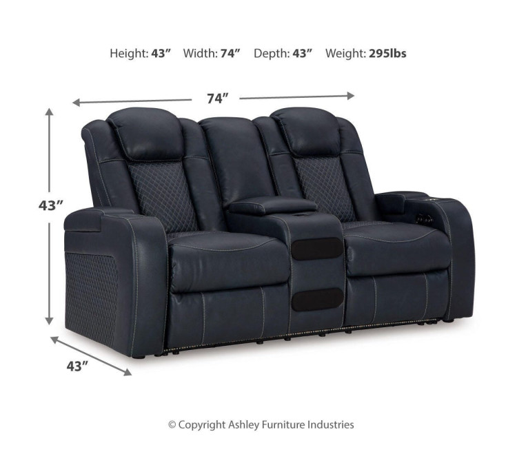 Fyne-Dyme Sofa, Loveseat and Recliner - Sapphire