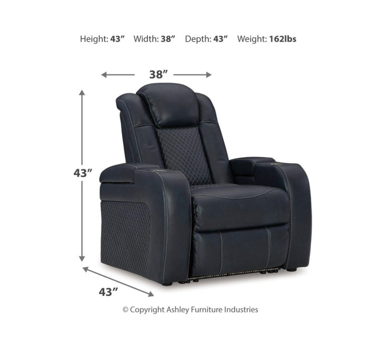 Fyne-Dyme Sofa, Loveseat and Recliner - Sapphire