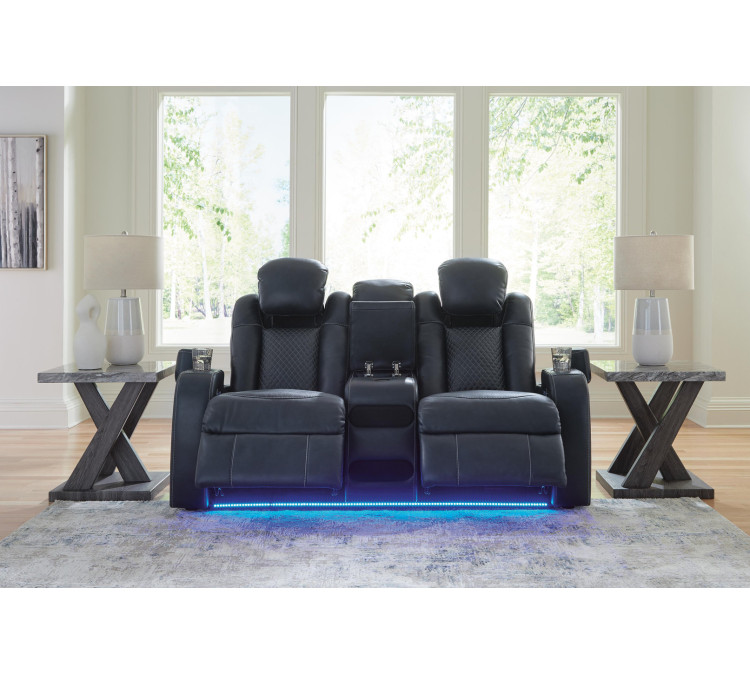 Fyne-Dyme Sofa, Loveseat and Recliner - Sapphire