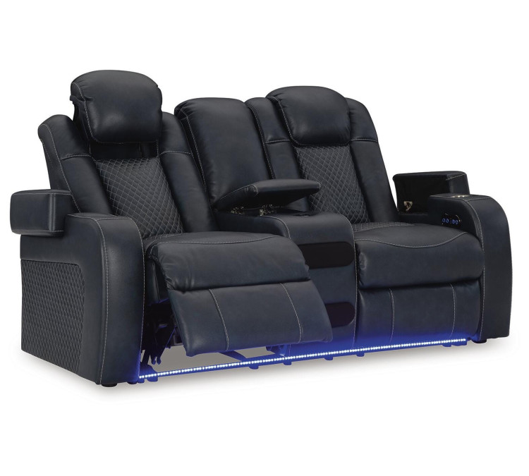 Fyne-Dyme Sofa, Loveseat and Recliner - Sapphire
