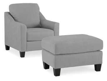 Adlai Chair and Ottoman - Shadow