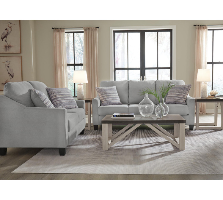 Adlai Sofa and Loveseat - Shadow