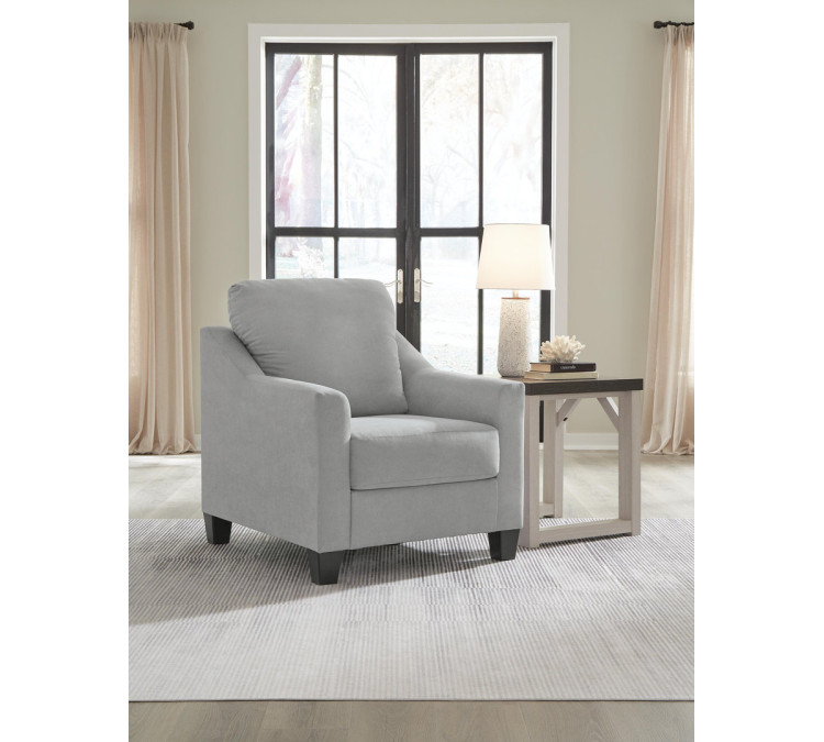 Adlai Sofa, Loveseat, Chair and Ottoman - Shadow