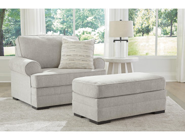 Eastonbridge Chair and Ottoman - Shadow