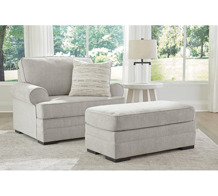 Eastonbridge Chair and Ottoman - Shadow