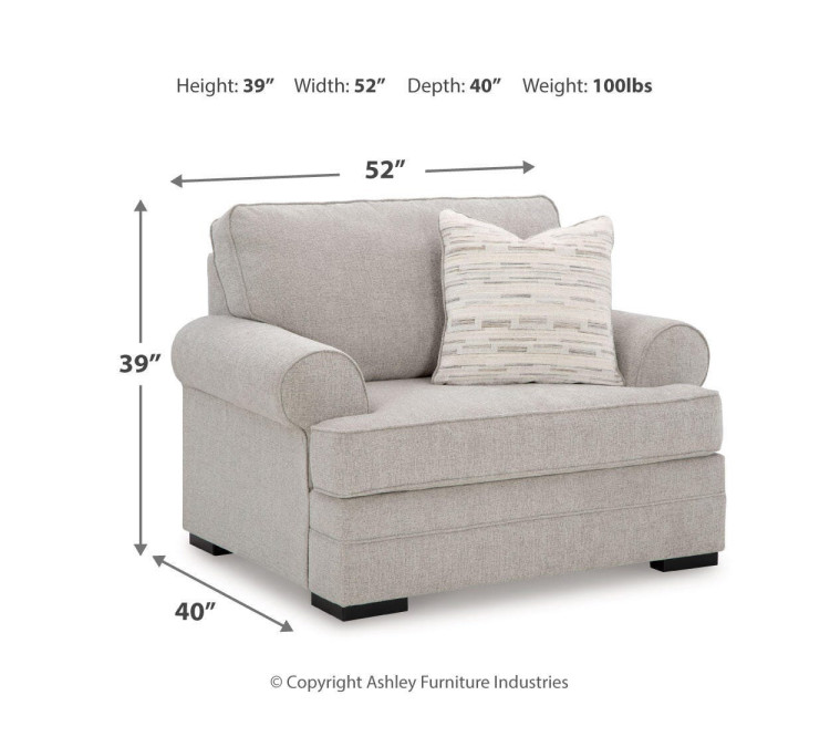 Eastonbridge Chair and Ottoman - Shadow