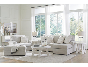 Eastonbridge Sofa Chaise, Chair, and Ottoman - Shadow