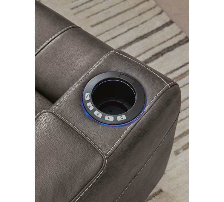 Feazada Power Recliner - Shadow