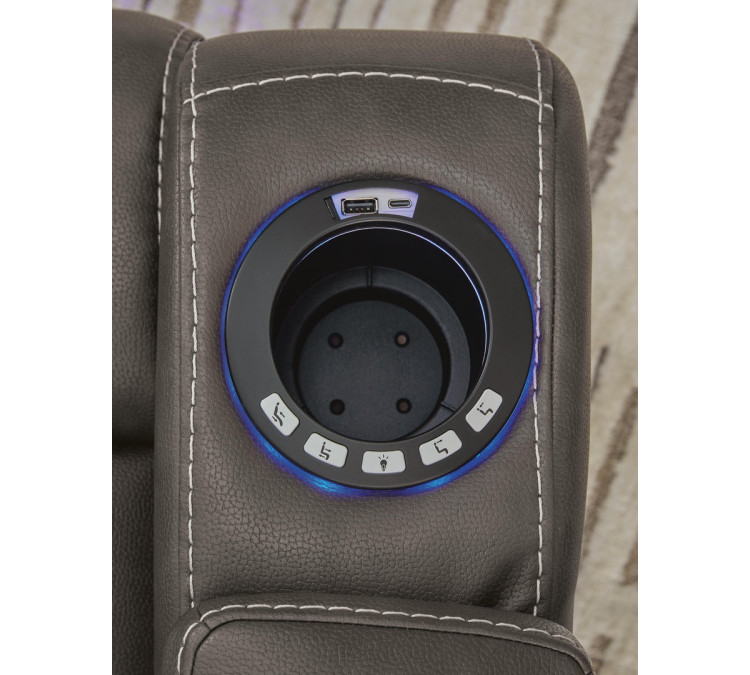 Feazada Power Recliner - Shadow