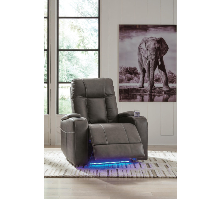 Feazada Power Recliner - Shadow