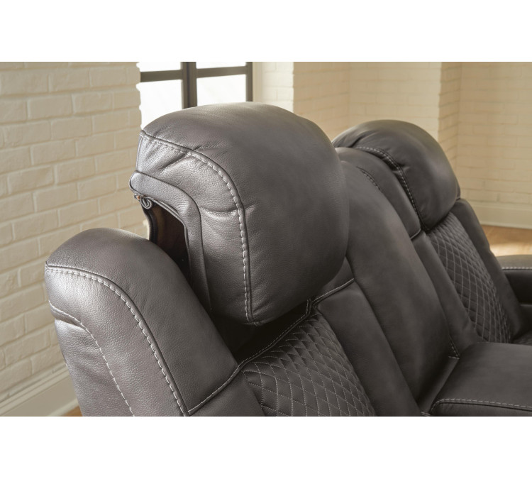 Fyne-Dyme Power Reclining Sofa - Shadow