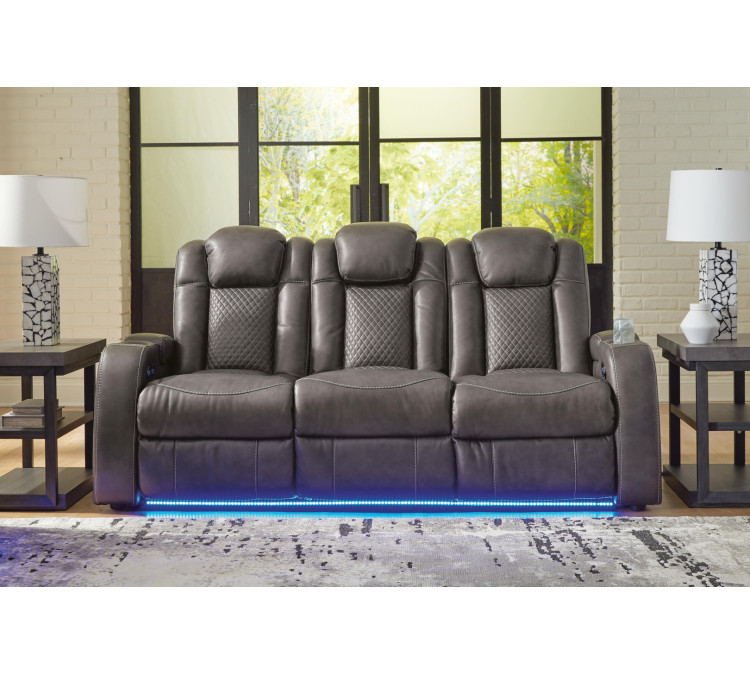 Fyne-Dyme Power Reclining Sofa - Shadow