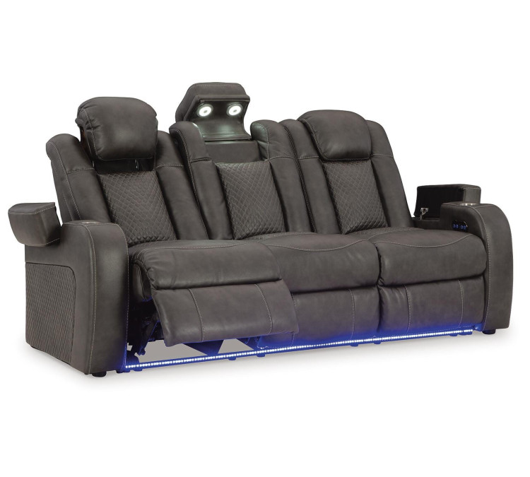 Fyne-Dyme Power Reclining Sofa - Shadow