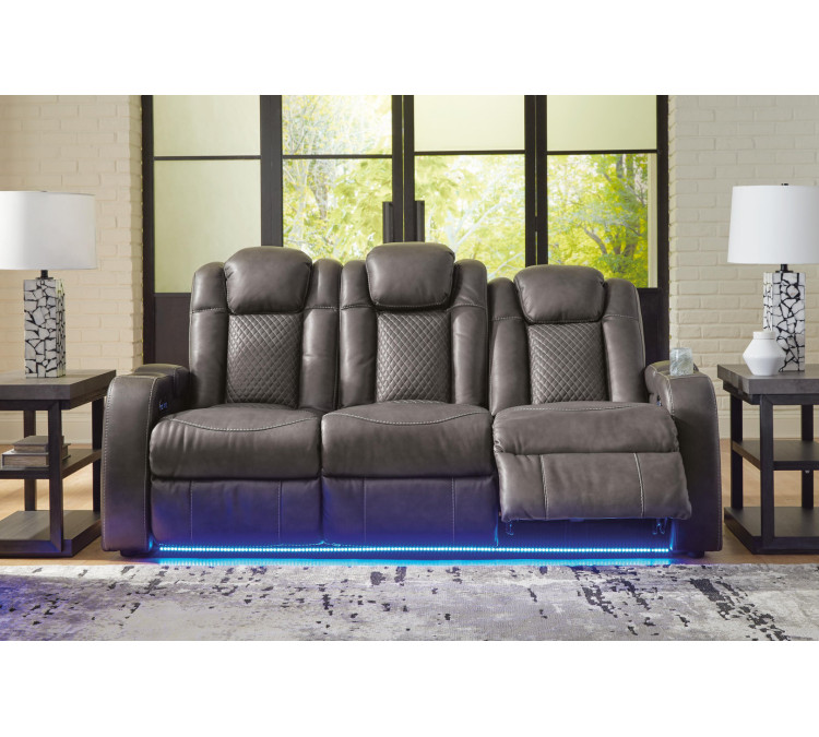 Fyne-Dyme Power Reclining Sofa - Shadow